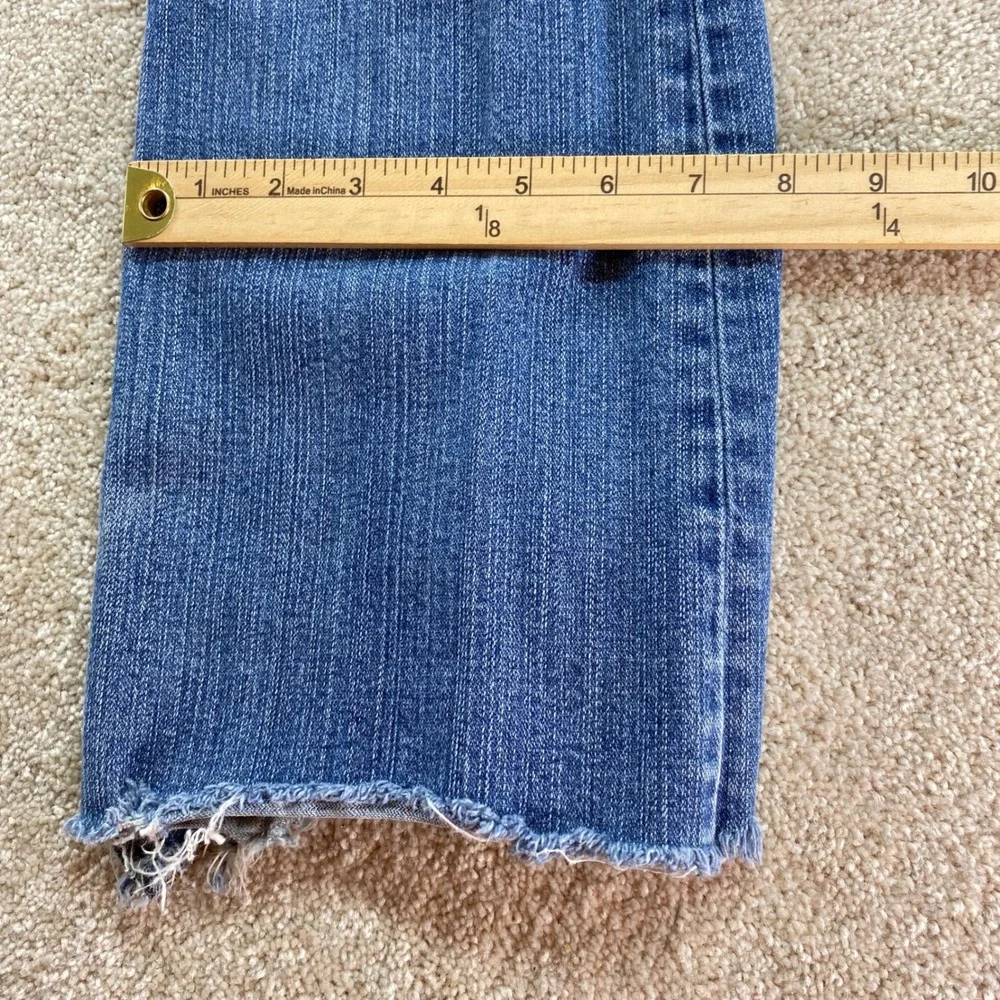 Silver Jeans Brianna Bootcut Womens 31 Blue Denim Low Rise Raw Hem‎ L31860